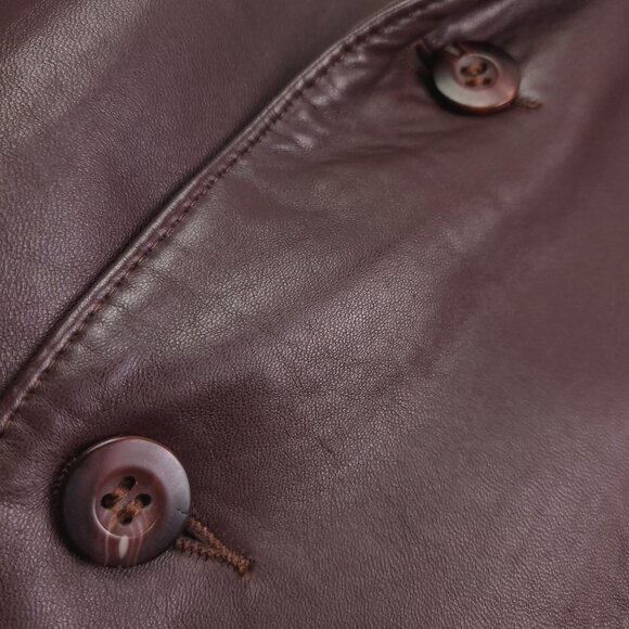 Georgetown Leather Design Remy Vintage Jacket Blazer Soft Supple Men's 46L - Picture 7 of 16